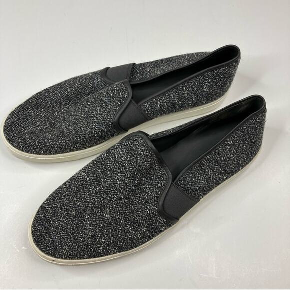 Vince | Blair Tweed Gray Marled Casual Slip-On Sneaker Women’s 10 - Picture 2 of 8
